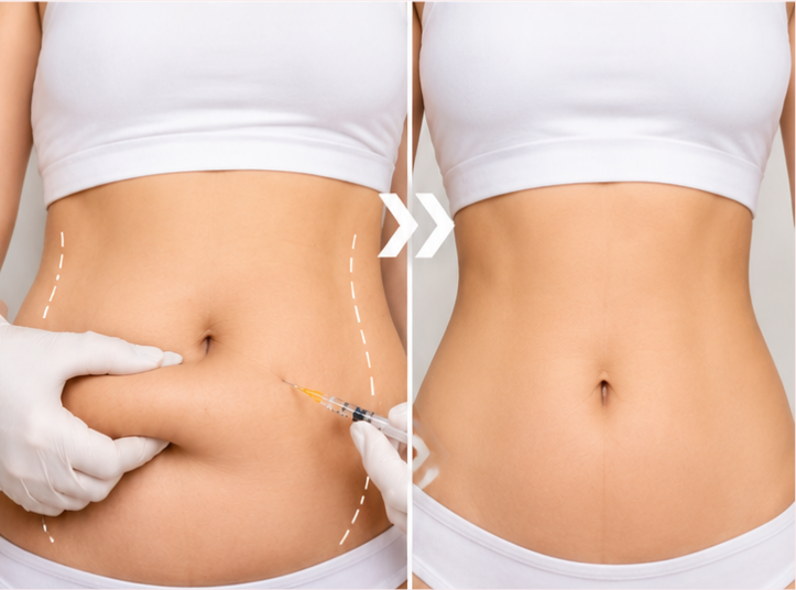 Abdomen and waist area