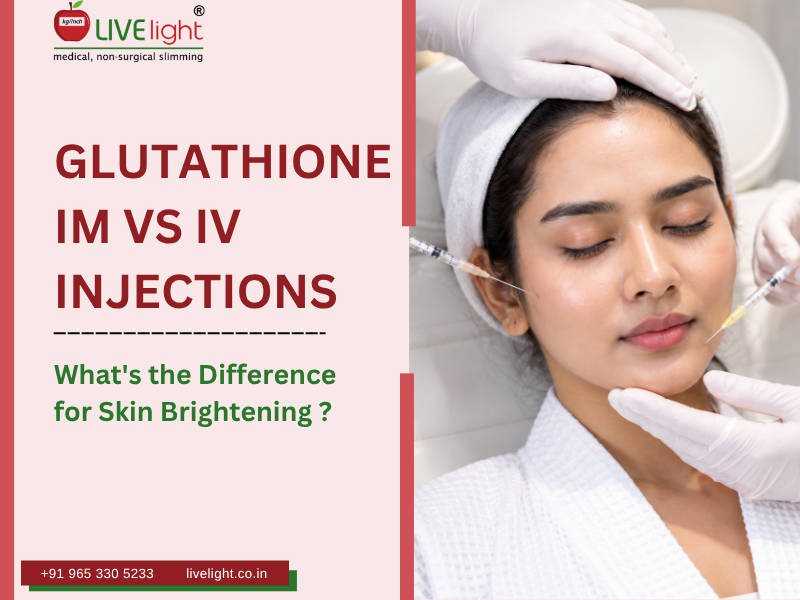 Glutathione IM vs IV injections for skin glow