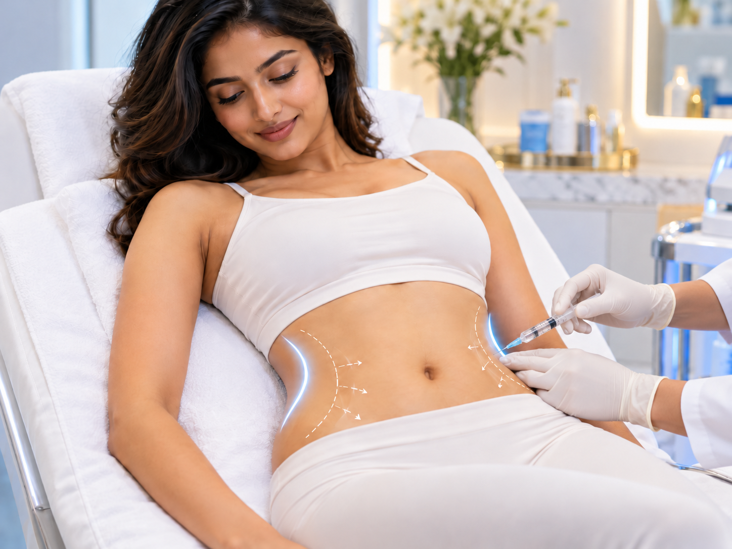 Non-surgical body contouring with a handheld treatment applicator