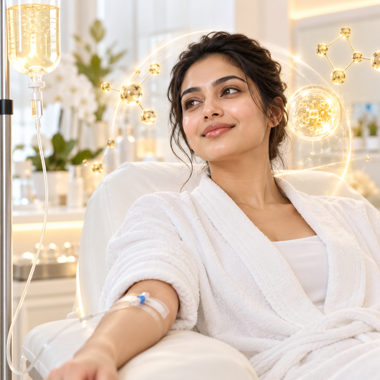 IV infusion administered under clinical supervision